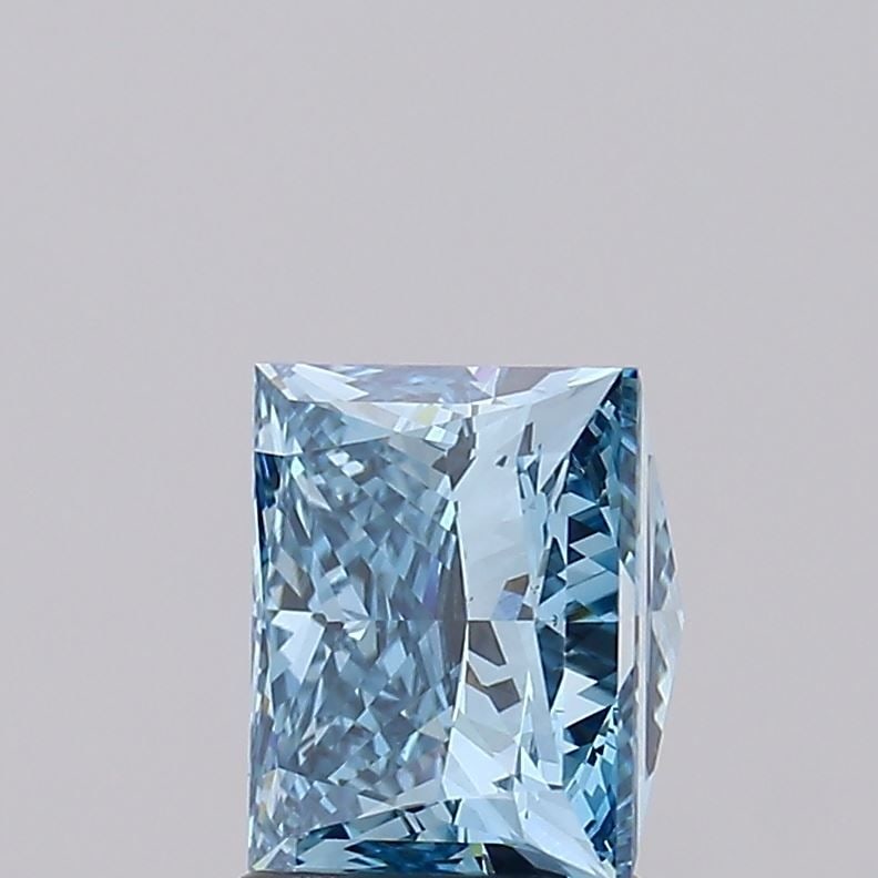 Loose Diamond - PRINCESS 2.71ct Fancy Vivid Greenish Blue VS1 (1 of 1)
