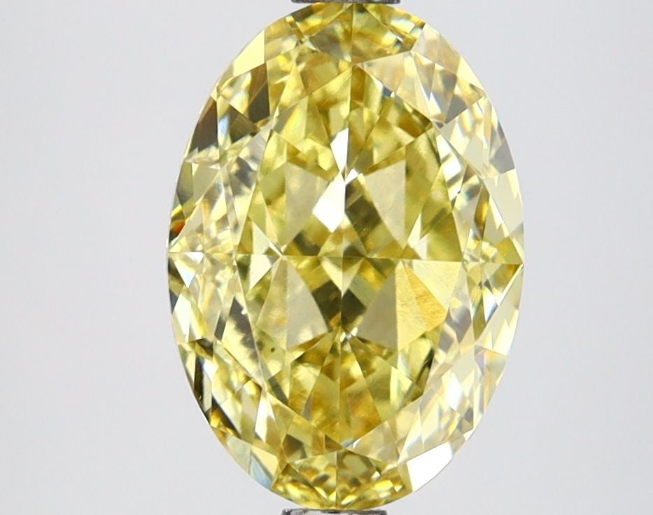 Loose Diamond - OVAL 2.63ct Fancy Vivid Yellow VS1: Loose Diamond - OVAL 2.63ct Fancy Vivid Yellow VS1 Source: This is a real non-mined Diamond that has been grown in a lab Shape: OVAL Carats: 2.63 Color: Fancy Vivid Yellow Certification: IGI Video:
