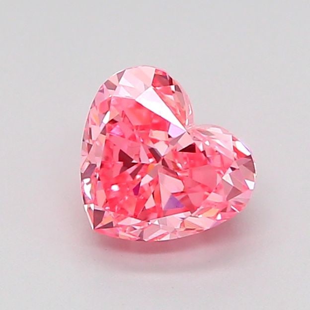 Loose Diamond - HEART 1.07ct Fancy Vivid Pink VS1: Loose Diamond - HEART 1.07ct Fancy Vivid Pink VS1 Source: This is a real non-mined Diamond that has been grown in a lab Shape: HEART Carats: 1.07 Color: Fancy Vivid Pink Certification: IGI Video:
