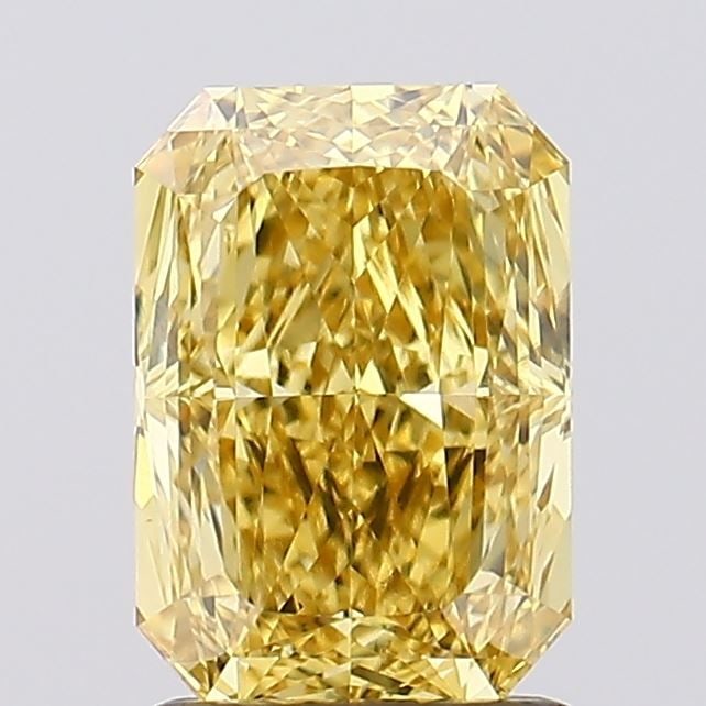 Loose Diamond - RADIANT 1.72ct Fancy Vivid Yellow VS1: Loose Diamond - RADIANT 1.72ct Fancy Vivid Yellow VS1 Source: This is a real non-mined Diamond that has been grown in a lab Shape: RADIANT Carats: 1.72 Color: Fancy Vivid Yellow Certification: IGI Vid