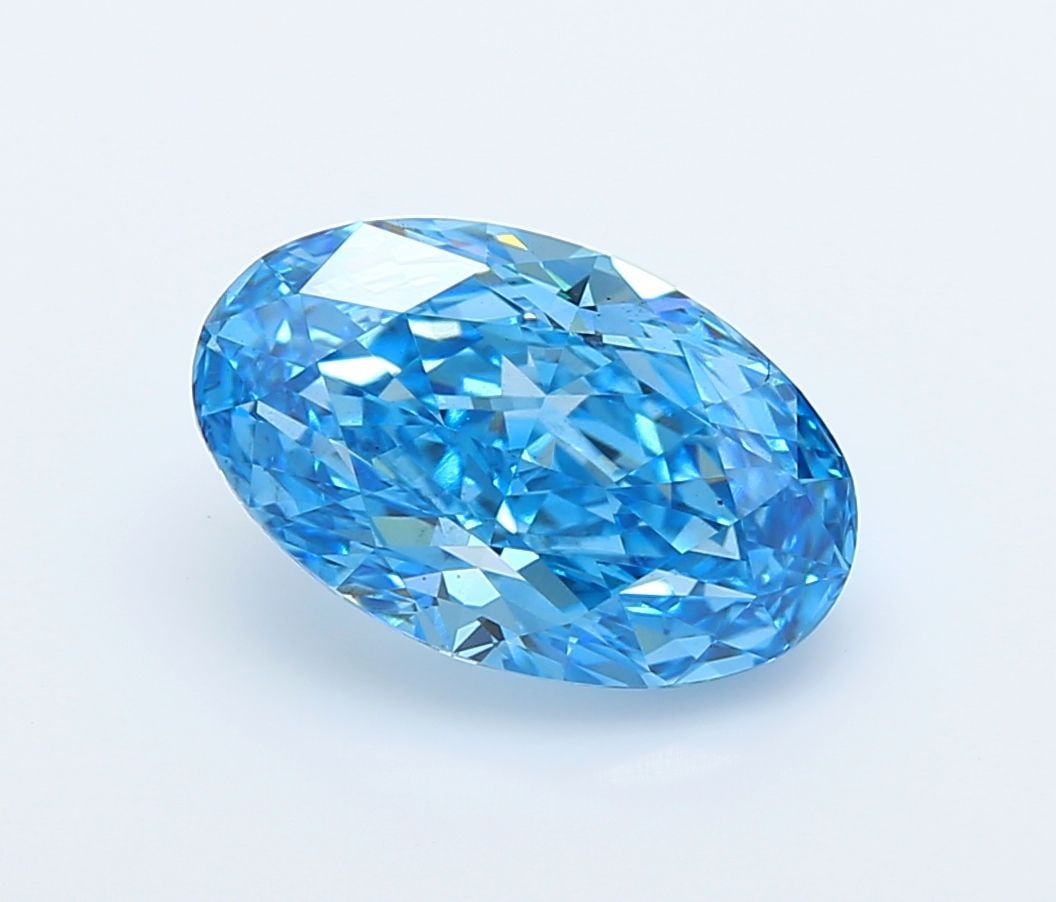 Loose Diamond - OVAL 3.08ct Fancy Vivid Blue VS2: Loose Diamond - OVAL 3.08ct Fancy Vivid Blue VS2 Source: This is a real non-mined Diamond that has been grown in a lab Shape: OVAL Carats: 3.08 Color: Fancy Vivid Blue Certification: IGI Video: