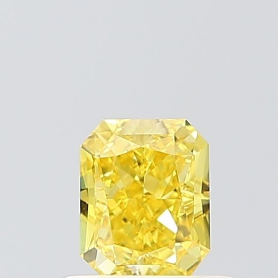 Loose Diamond - RADIANT 0.54ct Fancy Vivid Yellow VS1: Loose Diamond - RADIANT 0.54ct Fancy Vivid Yellow VS1 Source: This is a real non-mined Diamond that has been grown in a lab Shape: RADIANT Carats: 0.54 Color: Fancy Vivid Yellow Certification: IGI Vid
