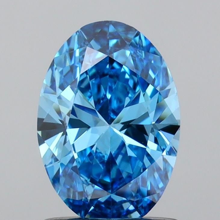 Loose Diamond - OVAL 0.94ct Fancy Vivid Blue VVS2 (1 of 1)