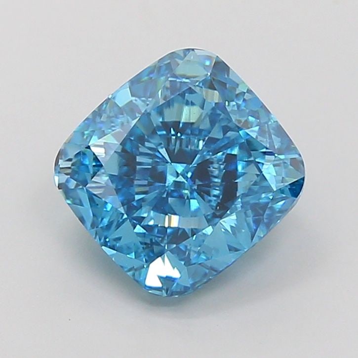 Loose Diamond - CUSHION MODIFIED 3.01ct Fancy Vivid Blue VS1: Loose Diamond - CUSHION MODIFIED 3.01ct Fancy Vivid Blue VS1 Source: This is a real non-mined Diamond that has been grown in a lab Shape: CUSHION MODIFIED Carats: 3.01 Color: Fancy Vivid Blue
