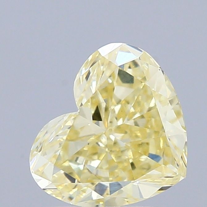 Loose Diamond - HEART 1.03ct Fancy Yellow VS1: Loose Diamond - HEART 1.03ct Fancy Yellow VS1 Source: This is a real non-mined Diamond that has been grown in a lab Shape: HEART Carats: 1.03 Color: Fancy Yellow Certification: IGI Video: Video Link