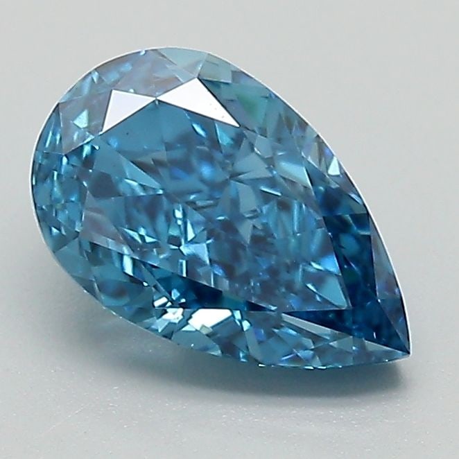 Loose Diamond - PEAR 1.22ct Fancy Vivid Blue VS1: Loose Diamond - PEAR 1.22ct Fancy Vivid Blue VS1 Source: This is a real non-mined Diamond that has been grown in a lab Shape: PEAR Carats: 1.22 Color: Fancy Vivid Blue Certification: IGI Video: