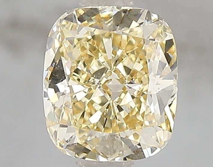 Loose Diamond - CUSHION BRILLIANT 1.6ct Fancy Yellow VS2: Loose Diamond - CUSHION BRILLIANT 1.6ct Fancy Yellow VS2 Source: This is a real non-mined Diamond that has been grown in a lab Shape: CUSHION BRILLIANT Carats: 1.6 Color: Fancy Yellow Certification: I