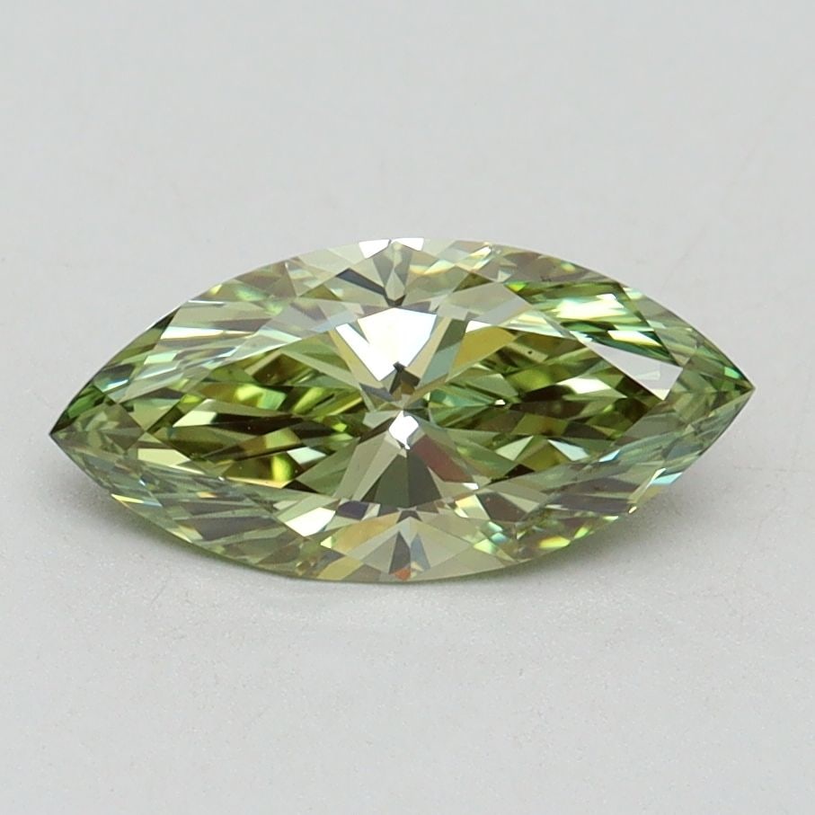 Loose Diamond - MARQUISE 1.0ct Fancy Vivid Green VS1: Loose Diamond - MARQUISE 1.0ct Fancy Vivid Green VS1 Source: This is a real non-mined Diamond that has been grown in a lab Shape: MARQUISE Carats: 1.0 Color: Fancy Vivid Green Certification: IGI Video