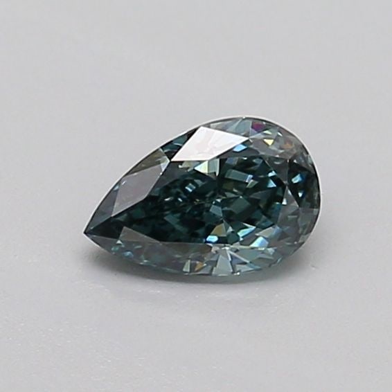 Loose Diamond - PEAR 0.32ct Fancy Deep Blue Green VS1: Loose Diamond - PEAR 0.32ct Fancy Deep Blue Green VS1 Source: This is a real non-mined Diamond that has been grown in a lab Shape: PEAR Carats: 0.32 Color: Fancy Deep Blue Green Certification: IGI Vid