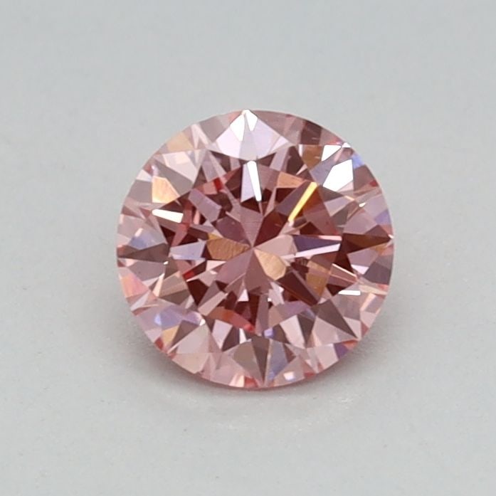 Loose Diamond - ROUND 0.37ct Fancy Vivid Pink VS1 (1 of 1)
