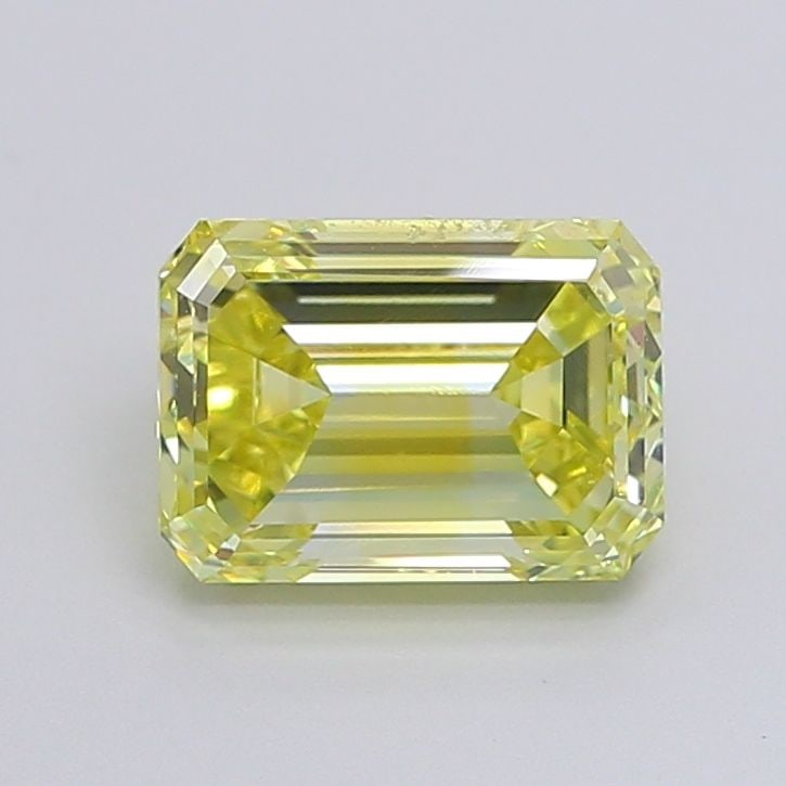 Loose Diamond - EMERALD 2.5ct Fancy Intense Yellow VVS2 (1 of 1)