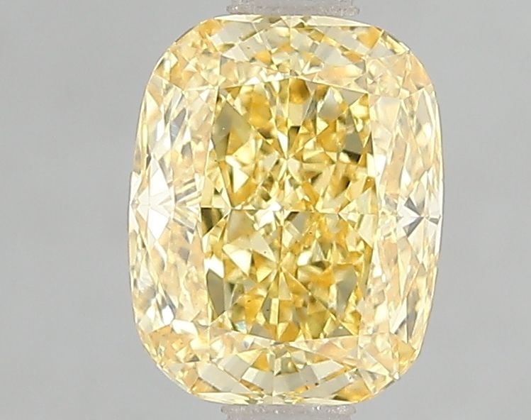 Loose Diamond - CUSHION MODIFIED 1.57ct Fancy Vivid Yellow VS2: Loose Diamond - CUSHION MODIFIED 1.57ct Fancy Vivid Yellow VS2 Source: This is a real non-mined Diamond that has been grown in a lab Shape: CUSHION MODIFIED Carats: 1.57 Color: Fancy Vivid Yellow Cert