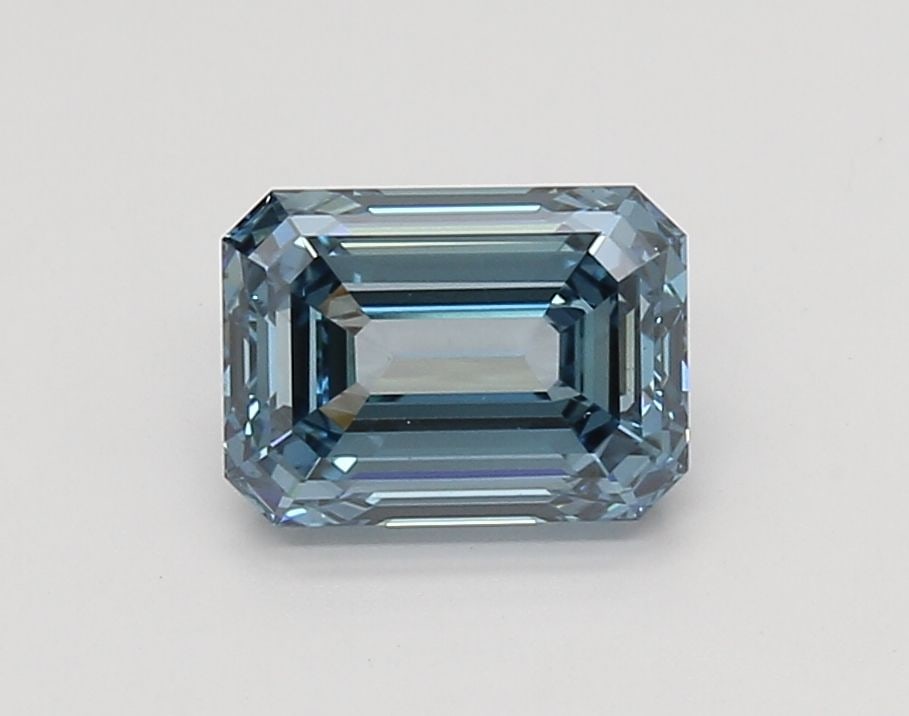 Loose Diamond - EMERALD 1.72ct Fancy Vivid Blue VS1: Loose Diamond - EMERALD 1.72ct Fancy Vivid Blue VS1 Source: This is a real non-mined Diamond that has been grown in a lab Shape: EMERALD Carats: 1.72 Color: Fancy Vivid Blue Certification: IGI Video: