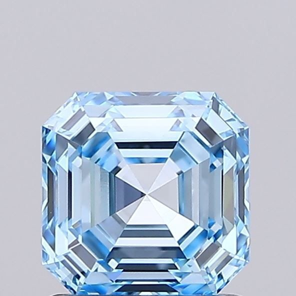 Loose Diamond - ASSCHER 1.01ct Fancy Vivid Blue VVS2: Loose Diamond - ASSCHER 1.01ct Fancy Vivid Blue VVS2 Source: This is a real non-mined Diamond that has been grown in a lab Shape: ASSCHER Carats: 1.01 Color: Fancy Vivid Blue Certification: IGI Video: