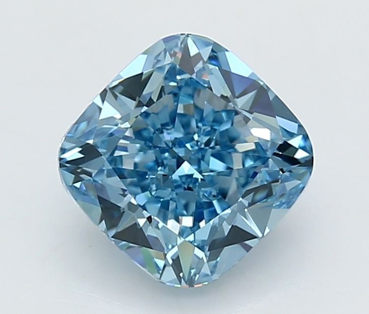 Loose Diamond - CUSHION MODIFIED 3.0ct Fancy Vivid Blue VVS1: Loose Diamond - CUSHION MODIFIED 3.0ct Fancy Vivid Blue VVS1 Source: This is a real non-mined Diamond that has been grown in a lab Shape: CUSHION MODIFIED Carats: 3.0 Color: Fancy Vivid Blue Certifica