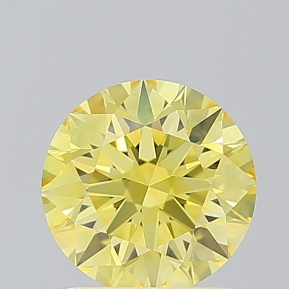 Ideal Loose Diamond - ROUND 1.09ct Fancy Vivid Yellow VS2: Ideal Loose Diamond - ROUND 1.09ct Fancy Vivid Yellow VS2 Source: This is a real non-mined Diamond that has been grown in a lab Shape: ROUND Carats: 1.09 Color: Fancy Vivid Yellow Certification: IGI V