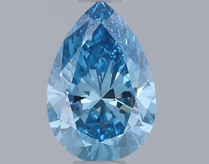 Loose Diamond - PEAR 0.5ct Fancy Vivid Blue VVS2: Loose Diamond - PEAR 0.5ct Fancy Vivid Blue VVS2 Source: This is a real non-mined Diamond that has been grown in a lab Shape: PEAR Carats: 0.5 Color: Fancy Vivid Blue Certification: NONE Video: