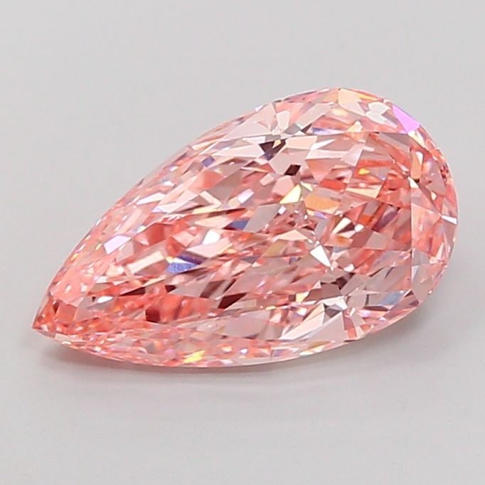 Loose Diamond - PEAR 4.42ct Fancy Vivid Pink VVS2: Loose Diamond - PEAR 4.42ct Fancy Vivid Pink VVS2 Source: This is a real non-mined Diamond that has been grown in a lab Shape: PEAR Carats: 4.42 Color: Fancy Vivid Pink Certification: IGI Video:
