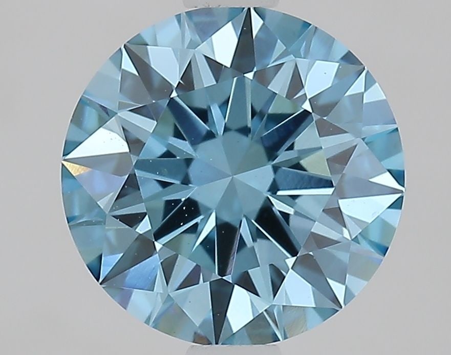Ideal Loose Diamond - ROUND 1.58ct Fancy Vivid Blue VVS2: Ideal Loose Diamond - ROUND 1.58ct Fancy Vivid Blue VVS2 Source: This is a real non-mined Diamond that has been grown in a lab Shape: ROUND Carats: 1.58 Color: Fancy Vivid Blue Certification: IGI