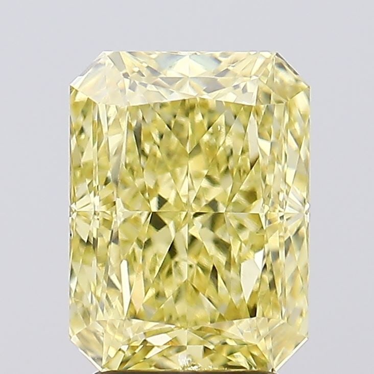 Loose Diamond - RADIANT 3.6ct Fancy Vivid Yellow SI1: Loose Diamond - RADIANT 3.6ct Fancy Vivid Yellow SI1 Source: This is a real non-mined Diamond that has been grown in a lab Shape: RADIANT Carats: 3.6 Color: Fancy Vivid Yellow Certification: IGI Video