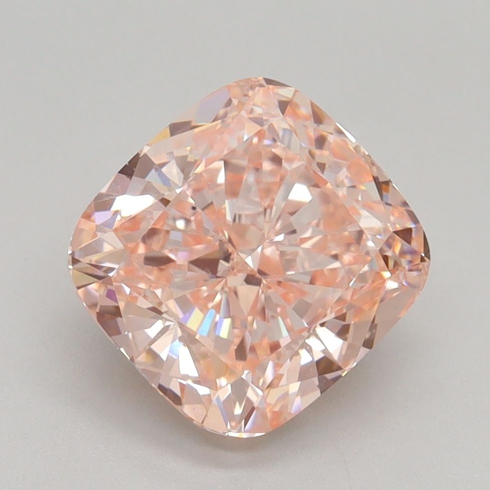 Loose Diamond - CUSHION BRILLIANT 3.06ct Fancy Pink VS2: Loose Diamond - CUSHION BRILLIANT 3.06ct Fancy Pink VS2 Source: This is a real non-mined Diamond that has been grown in a lab Shape: CUSHION BRILLIANT Carats: 3.06 Color: Fancy Pink Certification: IGI