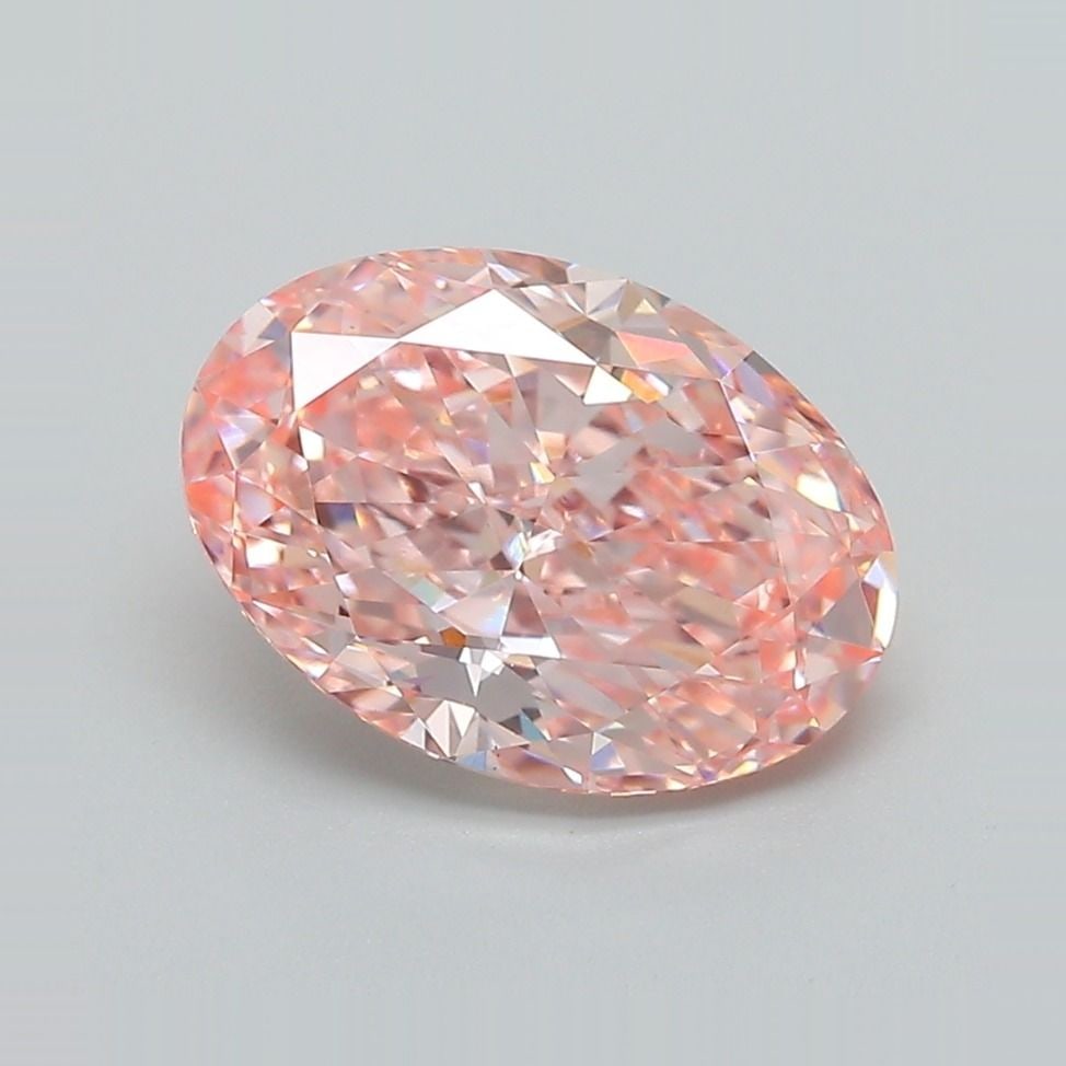 Loose Diamond - OVAL 2.55ct Fancy Vivid Pink VS1: Loose Diamond - OVAL 2.55ct Fancy Vivid Pink VS1 Source: This is a real non-mined Diamond that has been grown in a lab Shape: OVAL Carats: 2.55 Color: Fancy Vivid Pink Certification: IGI Video: