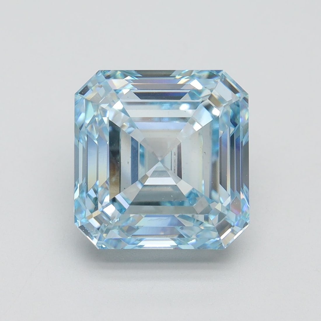 Loose Diamond - ASSCHER 5.09ct Fancy Intense Blue VS1: Loose Diamond - ASSCHER 5.09ct Fancy Intense Blue VS1 Source: This is a real non-mined Diamond that has been grown in a lab Shape: ASSCHER Carats: 5.09 Color: Fancy Intense Blue Certification: IGI Vid