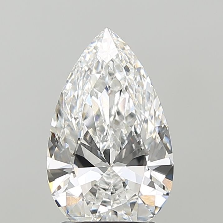 Loose Diamond - PEAR 2.07ct E VVS2: Loose Diamond - PEAR 2.07ct E VVS2 Source: This is a real non-mined Diamond that has been grown in a lab Shape: PEAR Carats: 2.07 Color: E Clarity: VVS2 Certification: IGI Video: