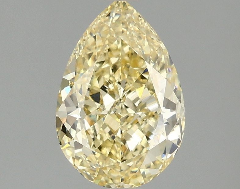 Loose Diamond - PEAR 1.59ct Fancy Intense Yellow VVS2: Loose Diamond - PEAR 1.59ct Fancy Intense Yellow VVS2 Source: This is a real non-mined Diamond that has been grown in a lab Shape: PEAR Carats: 1.59 Color: Fancy Intense Yellow Certification: IGI Vide