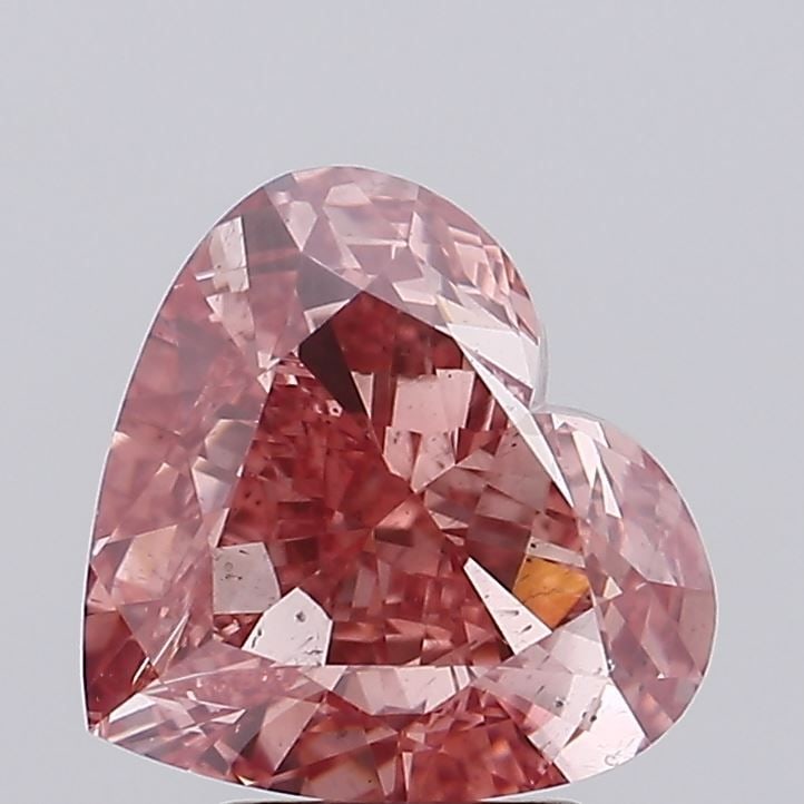 Loose Diamond - HEART 4.51ct Fancy Vivid Pink SI1: Loose Diamond - HEART 4.51ct Fancy Vivid Pink SI1 Source: This is a real non-mined Diamond that has been grown in a lab Shape: HEART Carats: 4.51 Color: Fancy Vivid Pink Certification: NONE Video: