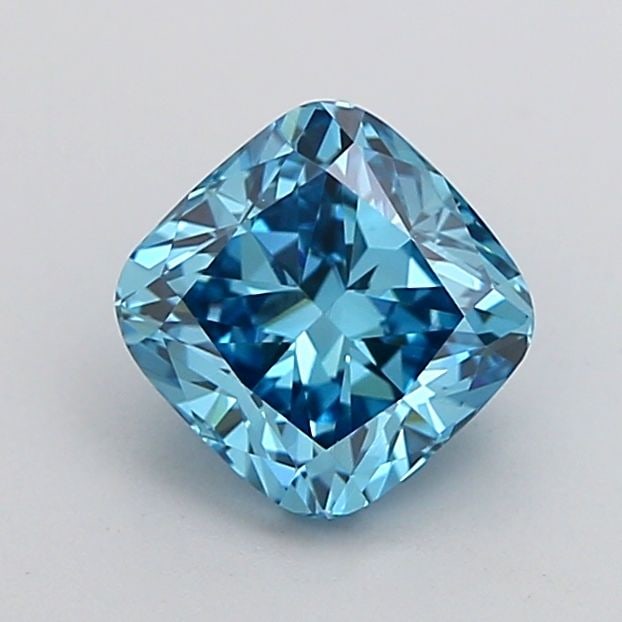 Loose Diamond - CUSHION MODIFIED 1.01ct Fancy Vivid Blue VVS2: Loose Diamond - CUSHION MODIFIED 1.01ct Fancy Vivid Blue VVS2 Source: This is a real non-mined Diamond that has been grown in a lab Shape: CUSHION MODIFIED Carats: 1.01 Color: Fancy Vivid Blue Certifi