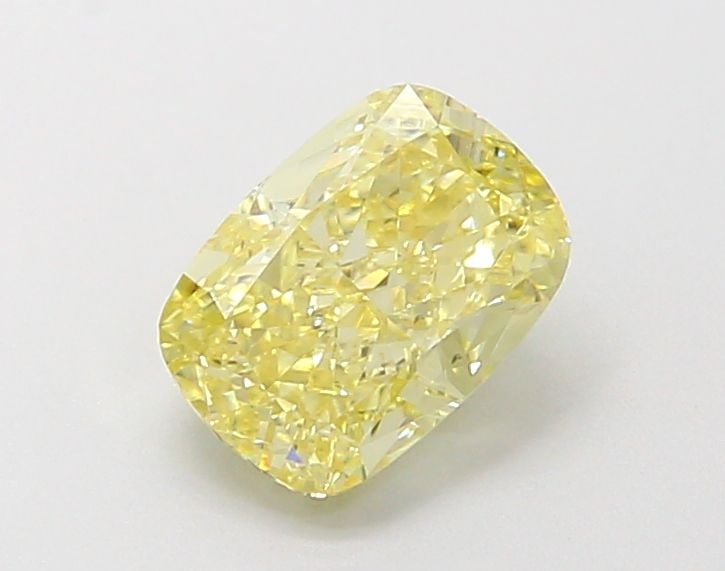 Loose Diamond - CUSHION MODIFIED 1.02ct Fancy Yellow VS2: Loose Diamond - CUSHION MODIFIED 1.02ct Fancy Yellow VS2 Source: This is a real non-mined Diamond that has been grown in a lab Shape: CUSHION MODIFIED Carats: 1.02 Color: Fancy Yellow Certification: I