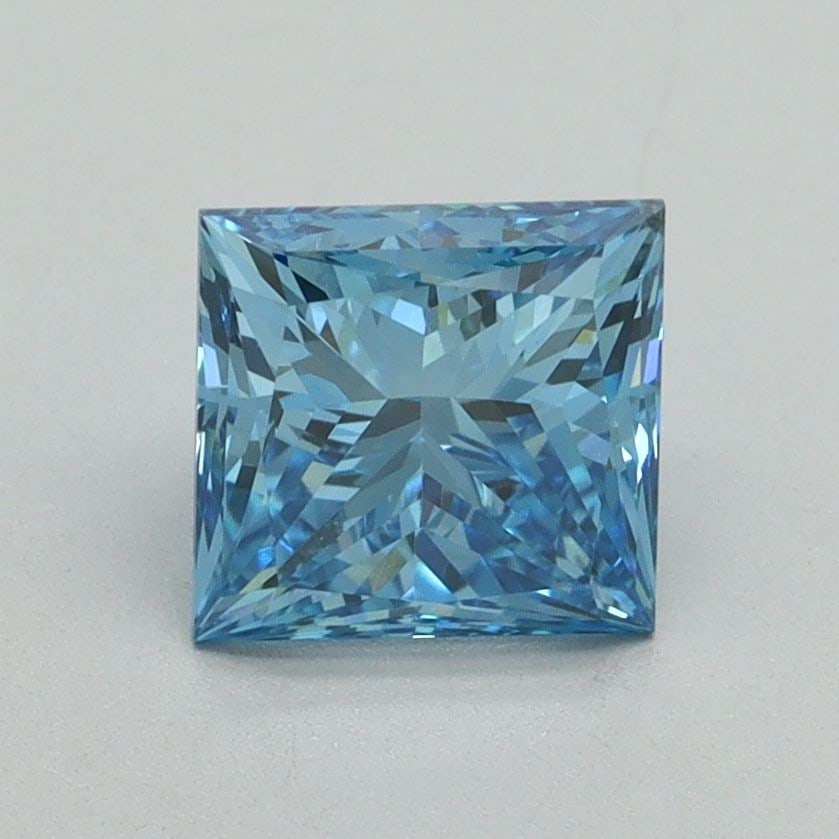 Loose Diamond - PRINCESS 1.5ct Fancy Vivid Blue VS2: Loose Diamond - PRINCESS 1.5ct Fancy Vivid Blue VS2 Source: This is a real non-mined Diamond that has been grown in a lab Shape: PRINCESS Carats: 1.5 Color: Fancy Vivid Blue Certification: IGI Video: