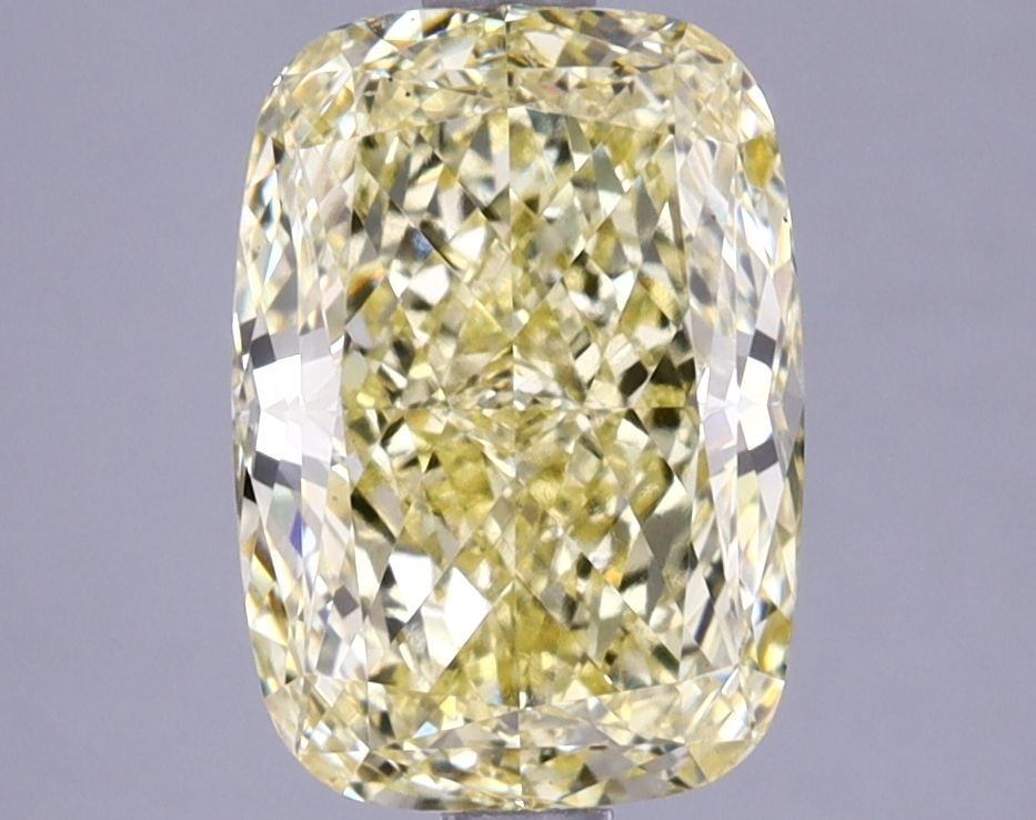 Loose Diamond - CUSHION MODIFIED 2.54ct Fancy Intense Yellow VVS2: Loose Diamond - CUSHION MODIFIED 2.54ct Fancy Intense Yellow VVS2 Source: This is a real non-mined Diamond that has been grown in a lab Shape: CUSHION MODIFIED Carats: 2.54 Color: Fancy Intense Yellow