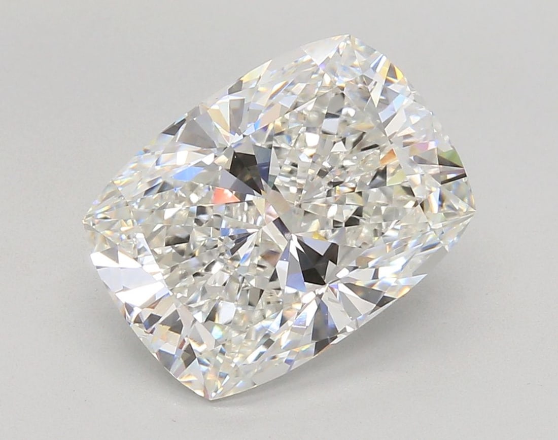 Loose Diamond - CUSHION MODIFIED 5.07ct F VVS2: Loose Diamond - CUSHION MODIFIED 5.07ct F VVS2 Source: This is a real non-mined Diamond that has been grown in a lab Shape: CUSHION MODIFIED Carats: 5.07 Color: F Clarity: VVS2 Certification: IGI Vide