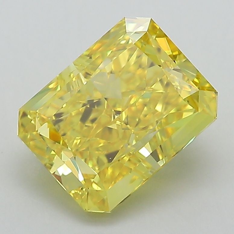 Loose Diamond - RADIANT 2.58ct Fancy Vivid Yellow VS1: Loose Diamond - RADIANT 2.58ct Fancy Vivid Yellow VS1 Source: This is a real non-mined Diamond that has been grown in a lab Shape: RADIANT Carats: 2.58 Color: Fancy Vivid Yellow Certification: IGI Vid