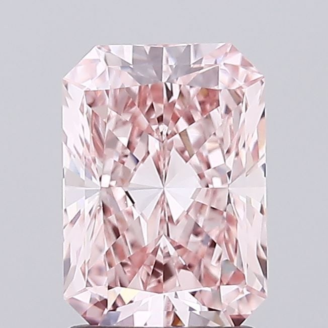 Loose Diamond - RADIANT 1.85ct Fancy Vivid Pink VS1: Loose Diamond - RADIANT 1.85ct Fancy Vivid Pink VS1 Source: This is a real non-mined Diamond that has been grown in a lab Shape: RADIANT Carats: 1.85 Color: Fancy Vivid Pink Certification: IGI Video:
