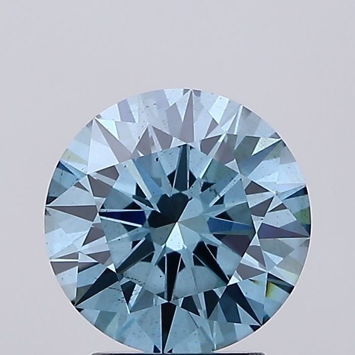 Ideal Loose Diamond - ROUND 2.56ct Fancy Vivid Blue SI1: Ideal Loose Diamond - ROUND 2.56ct Fancy Vivid Blue SI1 Source: This is a real non-mined Diamond that has been grown in a lab Shape: ROUND Carats: 2.56 Color: Fancy Vivid Blue Certification: IGI
