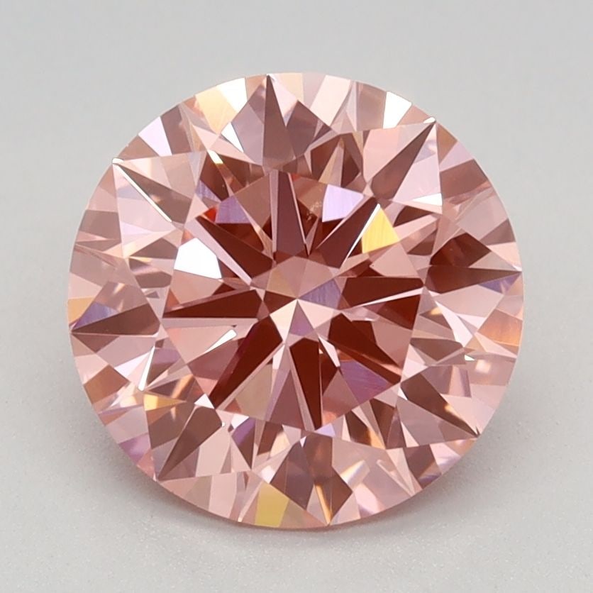 Ideal Loose Diamond - ROUND 2.01ct Fancy Vivid Pink VS1: Ideal Loose Diamond - ROUND 2.01ct Fancy Vivid Pink VS1 Source: This is a real non-mined Diamond that has been grown in a lab Shape: ROUND Carats: 2.01 Color: Fancy Vivid Pink Certification: IGI