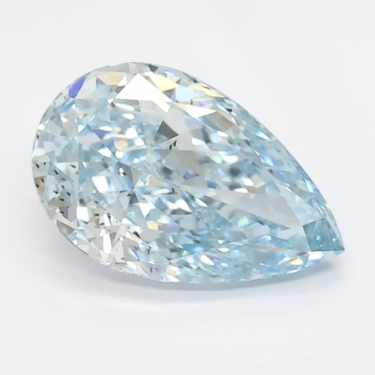 Loose Diamond - PEAR 1.28ct Blue SI1: Loose Diamond - PEAR 1.28ct Blue SI1 Source: This is a real non-mined Diamond that has been grown in a lab Shape: PEAR Carats: 1.28 Color: Blue Certification: NONE Video: