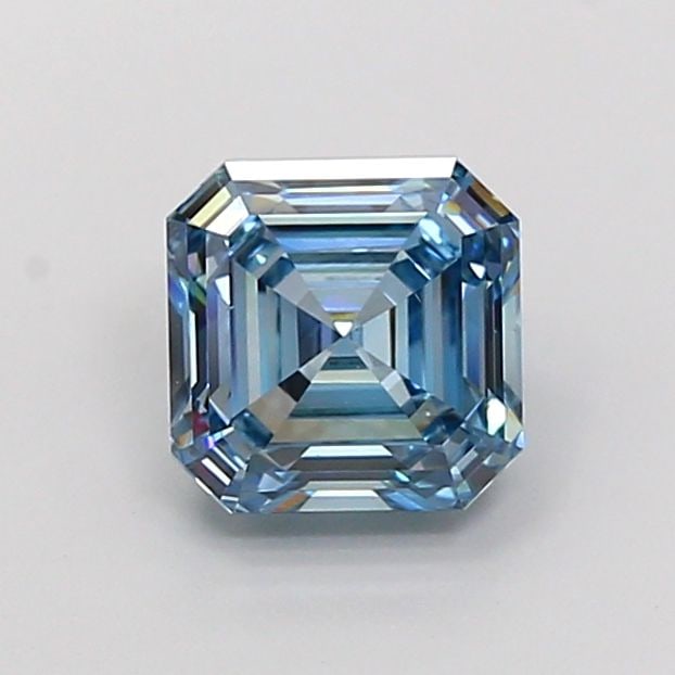 Loose Diamond - ASSCHER 2.11ct Fancy Intense Blue VS1: Loose Diamond - ASSCHER 2.11ct Fancy Intense Blue VS1 Source: This is a real non-mined Diamond that has been grown in a lab Shape: ASSCHER Carats: 2.11 Color: Fancy Intense Blue Certification: IGI Vid