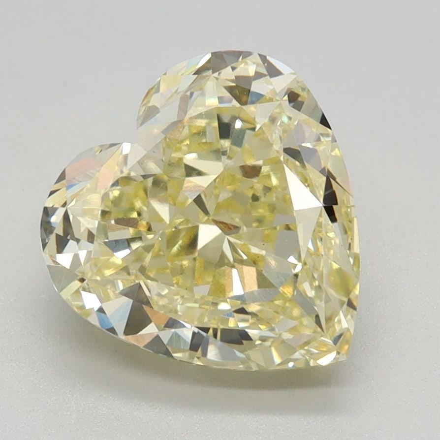 Loose Diamond - HEART 2.69ct Fancy Intense Yellow VVS2: Loose Diamond - HEART 2.69ct Fancy Intense Yellow VVS2 Source: This is a real non-mined Diamond that has been grown in a lab Shape: HEART Carats: 2.69 Color: Fancy Intense Yellow Certification: IGI Vi