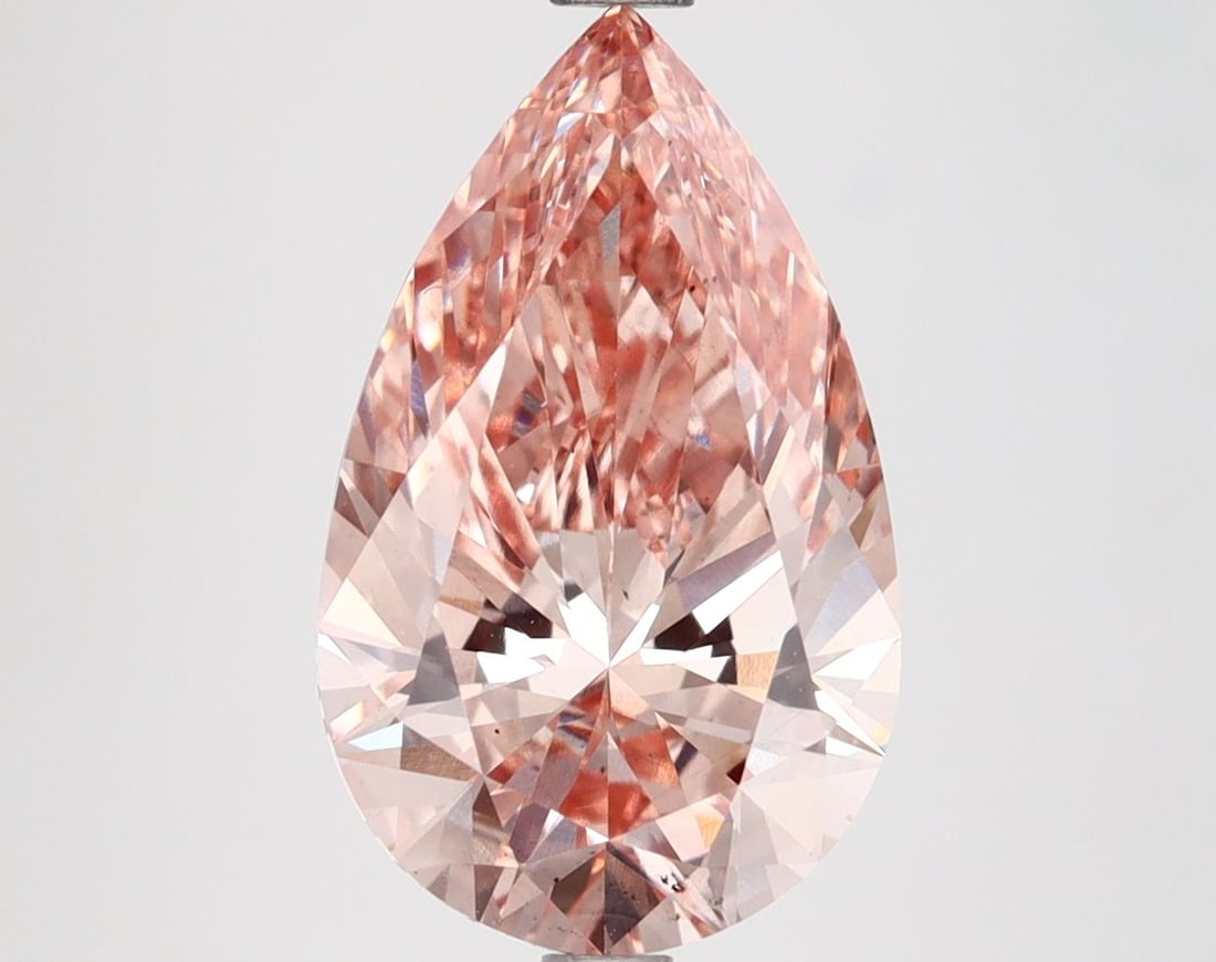 Loose Diamond - PEAR 3.55ct Fancy Intense Brownish Pink VS2: Loose Diamond - PEAR 3.55ct Fancy Intense Brownish Pink VS2 Source: This is a real non-mined Diamond that has been grown in a lab Shape: PEAR Carats: 3.55 Color: Fancy Intense Brownish Pink Certificat
