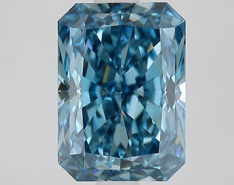 Loose Diamond - RADIANT 2.04ct Fancy Vivid Blue VS1: Loose Diamond - RADIANT 2.04ct Fancy Vivid Blue VS1 Source: This is a real non-mined Diamond that has been grown in a lab Shape: RADIANT Carats: 2.04 Color: Fancy Vivid Blue Certification: IGI Video: