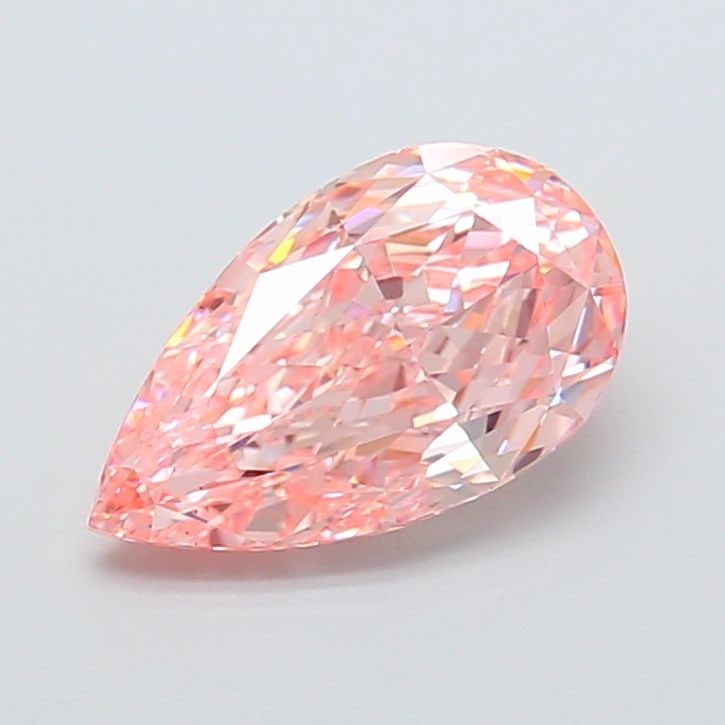 Loose Diamond - PEAR 2.1ct Fancy Vivid Pink VS1: Loose Diamond - PEAR 2.1ct Fancy Vivid Pink VS1 Source: This is a real non-mined Diamond that has been grown in a lab Shape: PEAR Carats: 2.1 Color: Fancy Vivid Pink Certification: IGI Video: