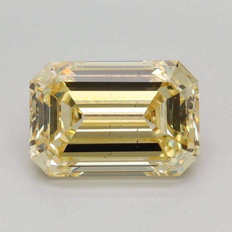Loose Diamond - EMERALD 1.0ct Fancy Intense Yellow VS2: Loose Diamond - EMERALD 1.0ct Fancy Intense Yellow VS2 Source: This is a real non-mined Diamond that has been grown in a lab Shape: EMERALD Carats: 1.0 Color: Fancy Intense Yellow Certification: IGI V