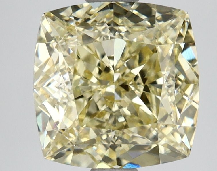 Loose Diamond - CUSHION MODIFIED 3.01ct Fancy Yellow VVS2: Loose Diamond - CUSHION MODIFIED 3.01ct Fancy Yellow VVS2 Source: This is a real non-mined Diamond that has been grown in a lab Shape: CUSHION MODIFIED Carats: 3.01 Color: Fancy Yellow Certification: