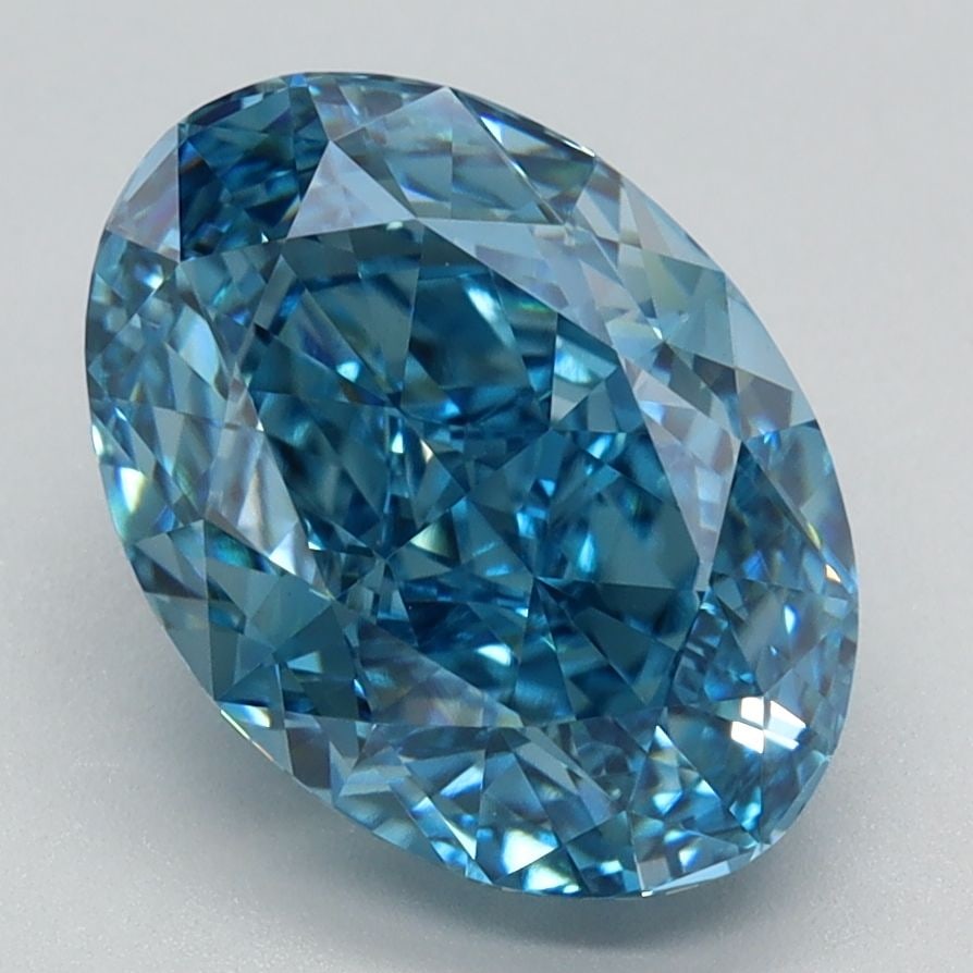 Loose Diamond - OVAL 3.33ct Fancy Vivid Blue VS1: Loose Diamond - OVAL 3.33ct Fancy Vivid Blue VS1 Source: This is a real non-mined Diamond that has been grown in a lab Shape: OVAL Carats: 3.33 Color: Fancy Vivid Blue Certification: IGI Video:
