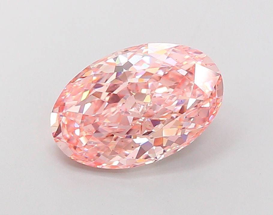 Loose Diamond - OVAL 5.33ct Fancy Vivid Pink VS2: Loose Diamond - OVAL 5.33ct Fancy Vivid Pink VS2 Source: This is a real non-mined Diamond that has been grown in a lab Shape: OVAL Carats: 5.33 Color: Fancy Vivid Pink Certification: IGI Video:
