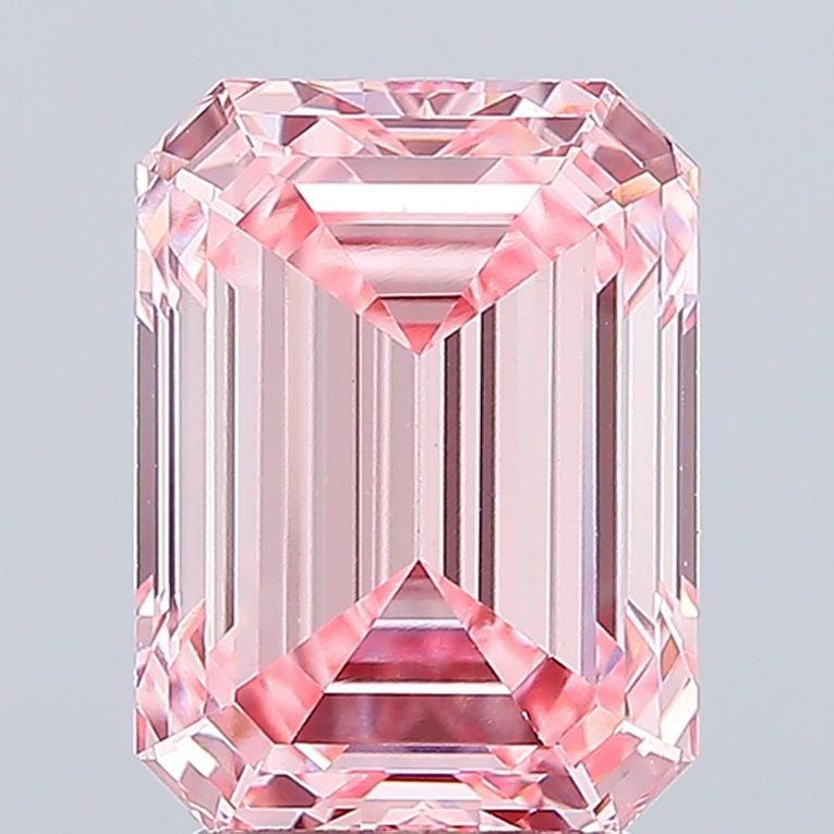 Loose Diamond - EMERALD 4.1ct Fancy Vivid Pink VS1 (1 of 1)
